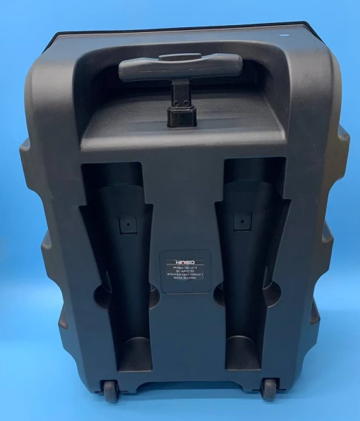 Портативна акустична колонка Kimiso QS-1214 (12") з мікрофоном та світломузикою Для iPOD, iPhone, Android, iPAD, смартфонів, мобільних телефонів, плеєрів, відпочинку на природі - зображення 4