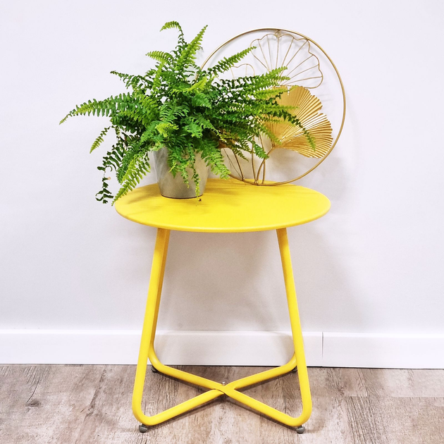 Stolik ogrodowy Patio Florian 45 cm Żółty - obraz 3