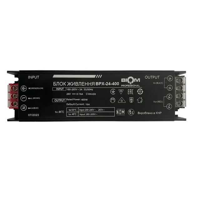 Блок питания BIOM Professional DC24 400W BPX-24-400 16,6А - изображение 2