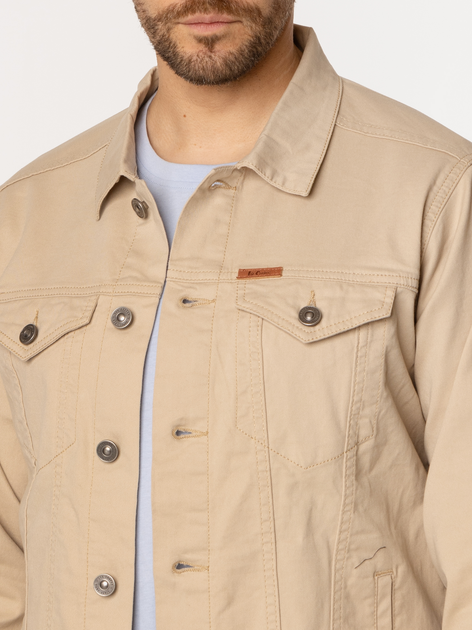 Kurtka jeansowa męska Lee Cooper Mauro-4261 L Beżowa (5905991725213) - obraz 4