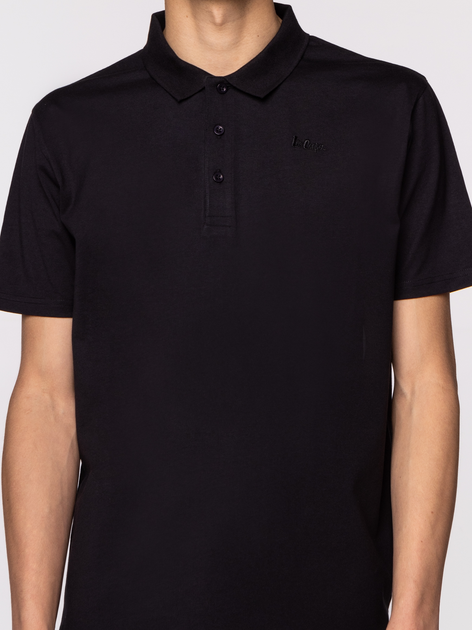 Koszulka polo męska Lee Cooper Alan-7124 3XL Czarna (5905991724339) - obraz 5