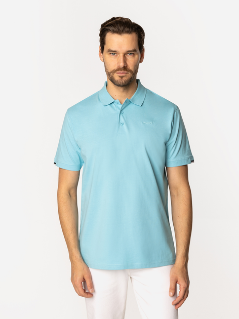 Поло довге чоловіче Lee Cooper Alfi-4146 XL Блакитний (5905991724186) - зображення 1