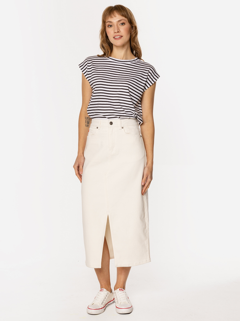 Spódnica damska midi jeansowa Lee Cooper Praia-4842 XL Biąla (5905991725190) - obraz 3