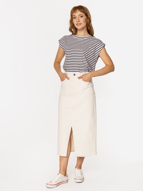 Spódnica damska midi jeansowa Lee Cooper Praia-4842 M Biąla (5905991725183) - obraz 5