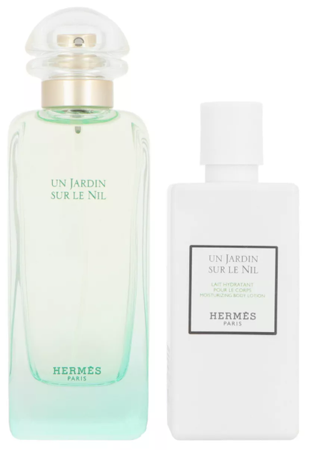 Zestaw unisex Hermes Jardin Un Jardin Sur Le Nil Woda toaletowa 100 ml + Balsam do ciała 80 ml (3346130434948) - obraz 2