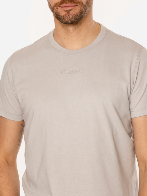 T-shirt męski basic bawełniany Lee Cooper Classic-1160 M Szary (5905991727125) - obraz 4