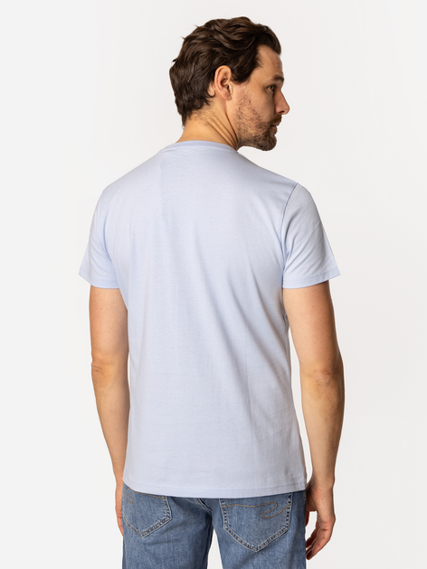 T-shirt męski bawełniany Lee Cooper East-London4 2XL Błękitny (5905991735854) - obraz 2