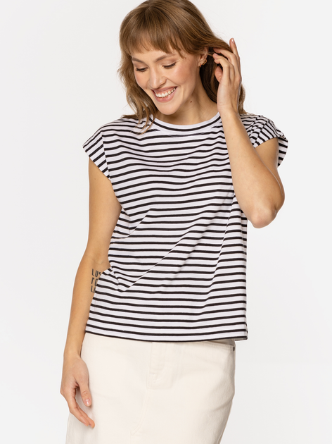 T-shirt damski w paski Lee Cooper Lola-4160 M Granatowy (5905991729501) - obraz 4