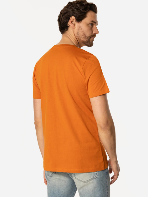 T-shirt męski basic bawełniany Lee Cooper Obutch-875 L Pomarańczowy (5905991736295) - obraz 2