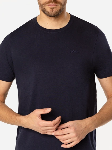 Футболка бавовняна довга чоловіча Lee Cooper Obutch-875 L Темно-синя (5905991735922/5905991712152) - зображення 3