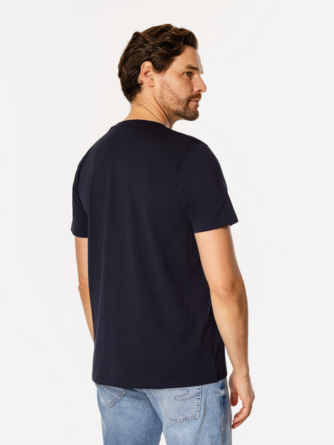 T-shirt męski basic bawełniany Lee Cooper Obutch-875 M Granatowy (5905991735939) - obraz 2