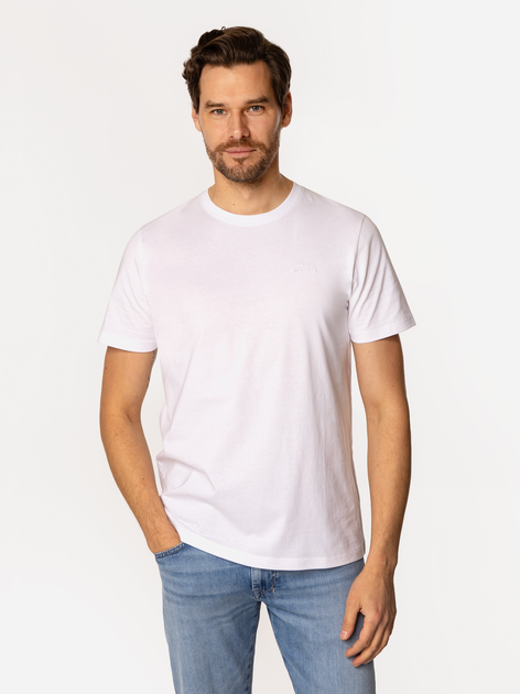T-shirt męski basic bawełniany Lee Cooper Obutch-875 2XL Biały (5905991736073) - obraz 1