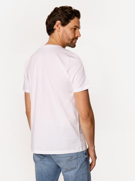 T-shirt męski basic bawełniany Lee Cooper Obutch-875 3XL Biały (5905991736080) - obraz 2