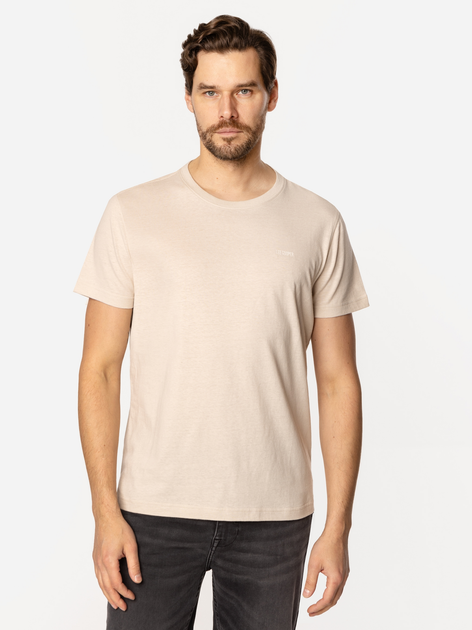 Футболка бавовняна довга чоловіча Lee Cooper Oslo-8515 L Бежева (5905991728177) - зображення 3