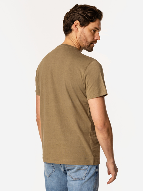 T-shirt męski basic bawełniany Lee Cooper Oslo-8515 M Khaki (5905991728122) - obraz 2