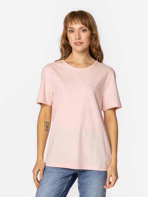 T-shirt damski basic Lee Cooper Sia-9505 M Różowy (5905991736813) - obraz 3