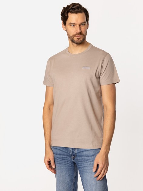 T-shirt męski basic bawełniany Lee Cooper Simple-1180 M Beżowy (5905991726890) - obraz 3
