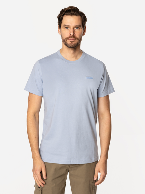 T-shirt męski basic bawełniany Lee Cooper Simple-1180 2XL Błękitny (5905991727019) - obraz 1