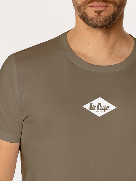 Футболка бавовняна Lee Cooper Diamond-1160 M Зелена (5905991737070) - зображення 4