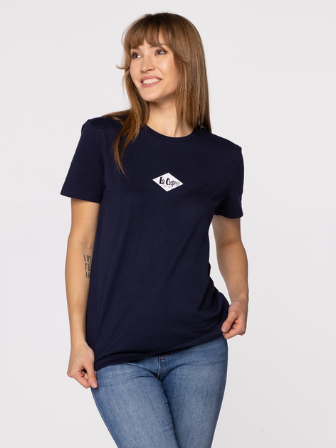 T-shirt bawełniany Lee Cooper Diamond-1160 L Granatowy (5905991737001) - obraz 1