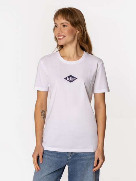 Футболка бавовняна Lee Cooper Diamond-1160 L Біла (5905991736943) - зображення 3