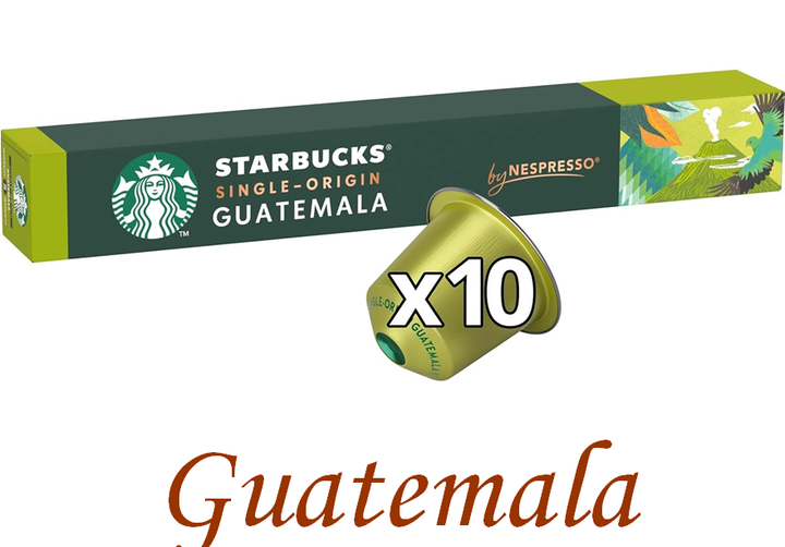 Кава в капсулах Nespresso Starbucks Guatemala - Фото 1 Кава в капсулах Nespresso Starbucks Guatemala - изображение 1