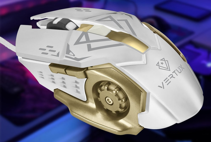 Mysz Vertux Drago USB White (6959144047379) - obraz 2