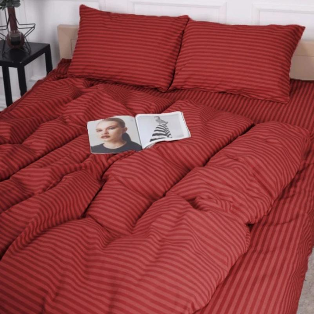 Підковдра MirSon Бязь 17-0608 Stripe Red 200х220 см від Rozetka на платформі USKIDKA Акція на Підковдра MirSon Бязь 17-0608 Stripe Red 200х220 см від Rozetka