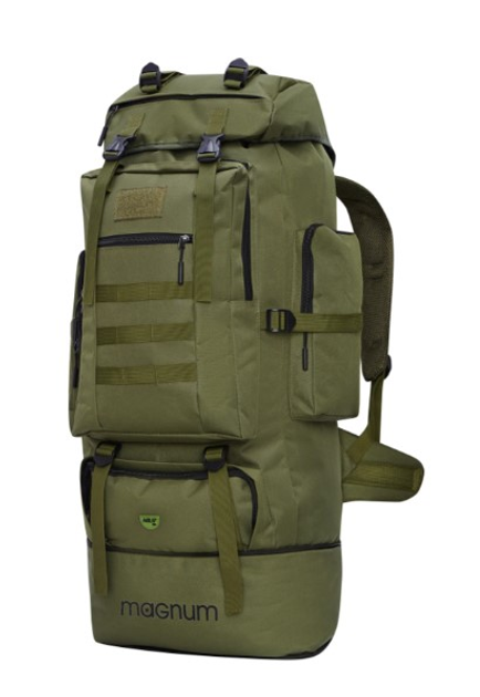 Рюкзак тактичний Nils Camp Magnum NC1785 100L Зелений (5907695554083) - зображення 3