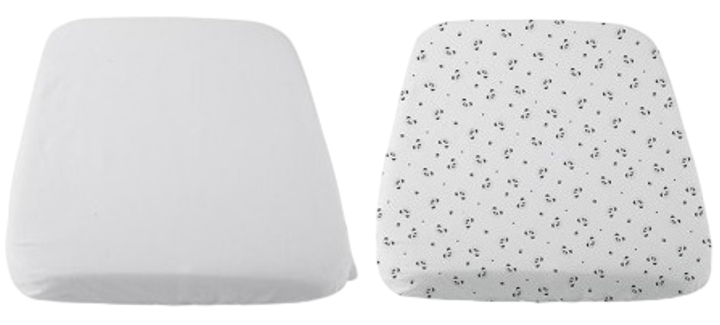 Комплект простирадл Chicco Next2Me Панда 50 x 83 см 2 шт (8051700384886) - зображення 1
