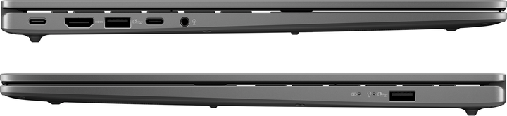 Ноутбук ASUS Vivobook S16 S3607VA-RP016 (90NB1672-M000S0) Matte Gray / 16" IPS WUXGA 144 Гц / Intel Core i5-13420H / RAM 16 ГБ / SSD 512 ГБ / Підсвітка клавіатури / Зарядка по USB - зображення 10