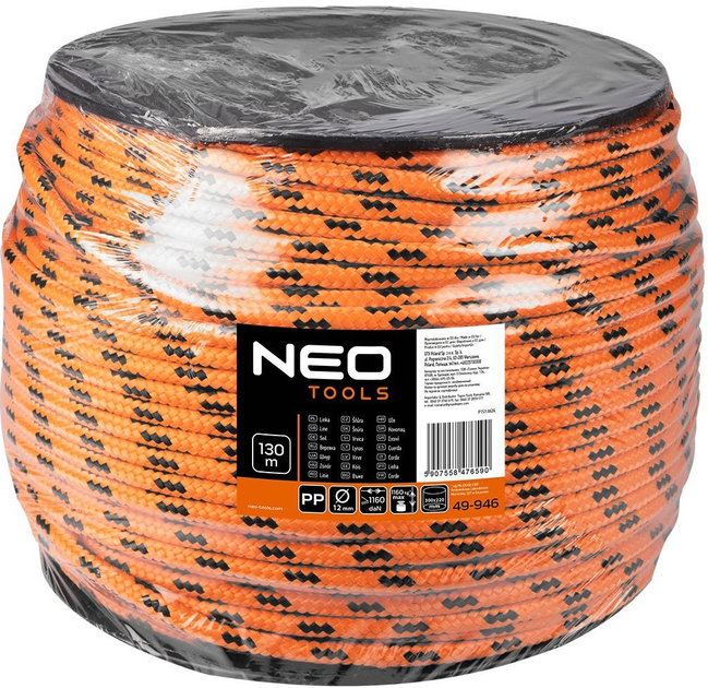 Linka pleciona polipropylenowa NEO Tools FI 12 130 m 49-946 (5907558476590) - obraz 6