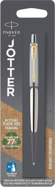 Pióro kulkowe Parker Jotter ze złotym wykończeniem (3501179532066) - obraz 1