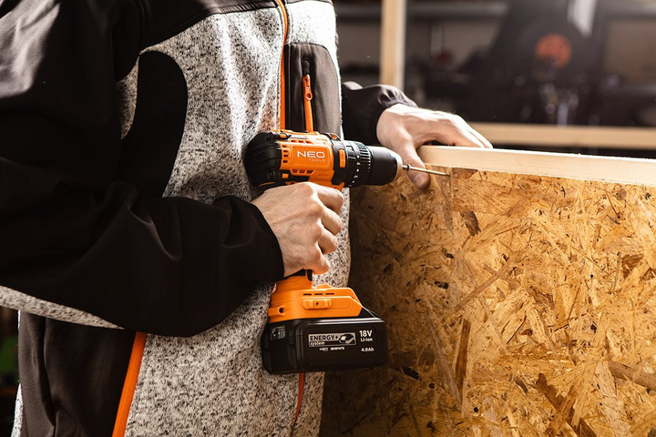 Akumulatorowa wiertarko-wkrętarka NEO Tools Energy+ 95 Nm 04-619 bez akumulatora i ładowarki (5907558498189) - obraz 10