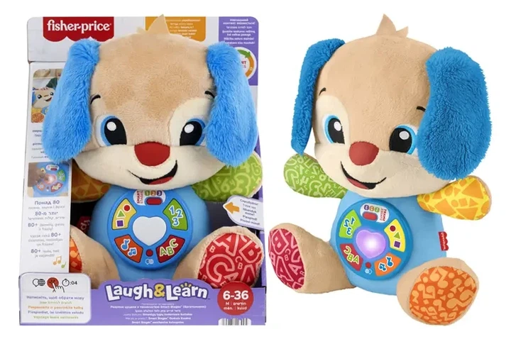 Умный щенок Fisher Price с технологией Smart Stages многоязычный - Фото 2 Умный щенок Fisher Price с технологией Smart Stages многоязычный - изображение 2
