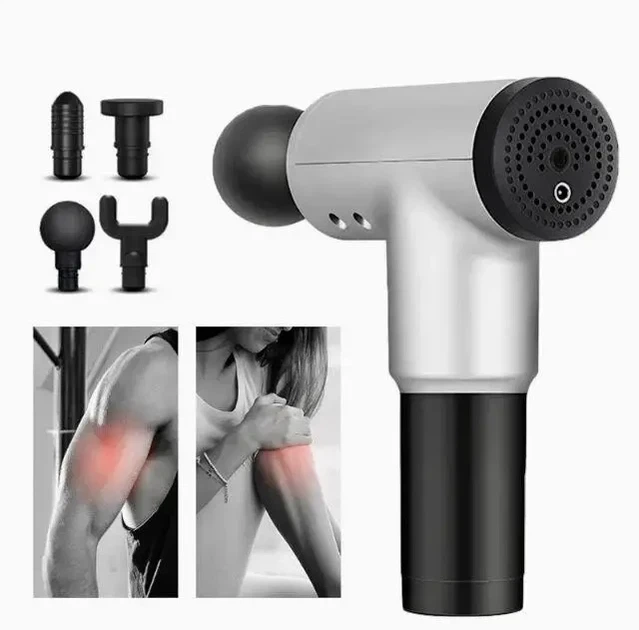Портативный ручной массажер для тела Fascial Gun KH-32 - Фото 4 Портативный ручной массажер для тела Fascial Gun KH-32 - изображение 4