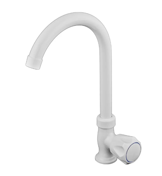 Кран для холодной воды Plamix Mono-005 White белый ABS-пластик (PM0675) - изображение 4