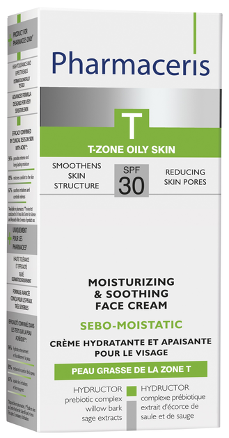 Крем для обличчя Pharmaceris T Sebo-Moistatic SPF30 зволожуючий 50 мл (5900717142619) - зображення 3