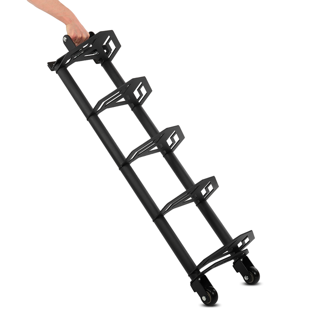 Стойка горизонтальная для бамперных блинов дисков передвижная Bumper Plate Rack MDbuddy TA-1691 - изображение 6