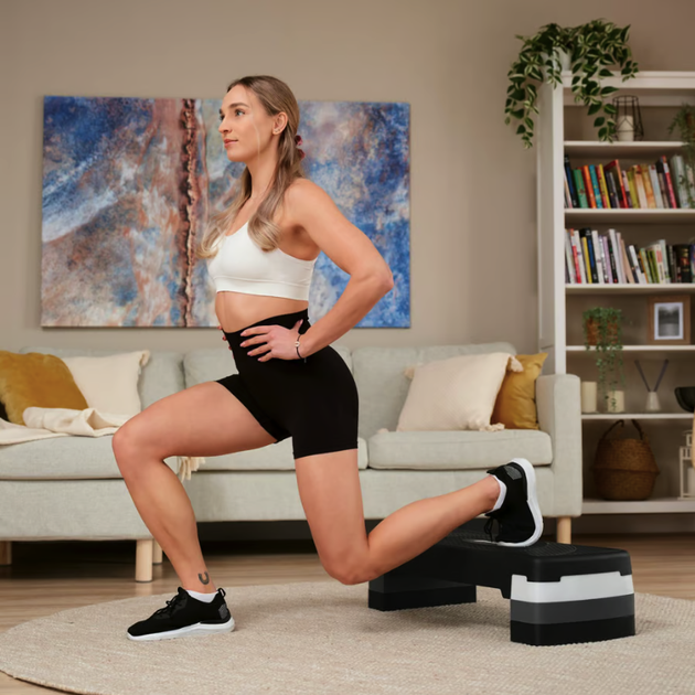 Степ платформа Hop-Sport HS-PP033AS чорно-біла - зображення 14