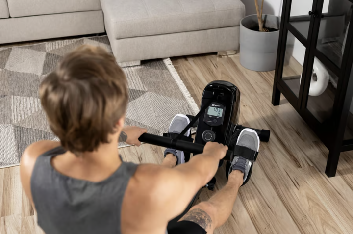 Гребний тренажер Hop-Sport HS-030R Boost золотистий - зображення 3