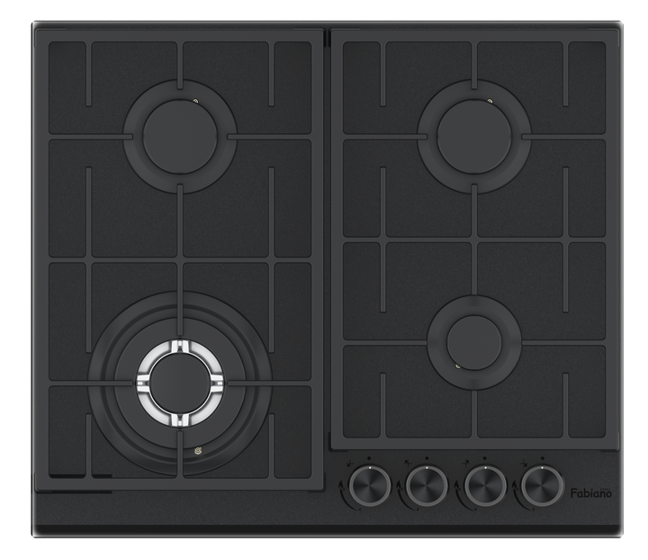 Варильна поверхня газова Fabiano FHG 8244 VGHT Diamond Black 8111.406.1848 - изображение 2
