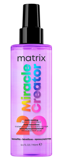 Мультифункціональний спрей-догляд для волосся з термозахистом Matrix Total Results Miracle Creator 20-в-1 190 мл - Фото 7 Мультифункціональний спрей-догляд для волосся з термозахистом Matrix Total Results Miracle Creator 20-в-1 190 мл - зображення 7