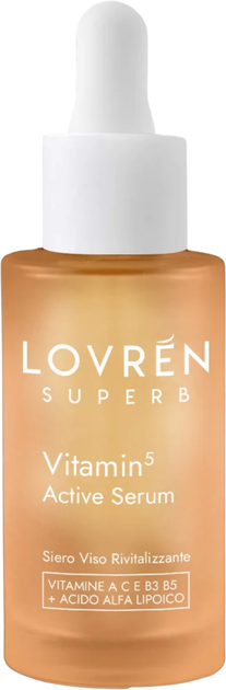 Сироватка для обличчя Lovren Superb Vitamin 5 з вітаміном С 30 мл (8058253239212) - зображення 1