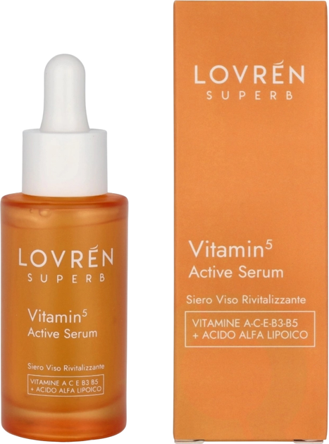 Сироватка для обличчя Lovren Superb Vitamin 5 з вітаміном С 30 мл (8058253239212) - зображення 2