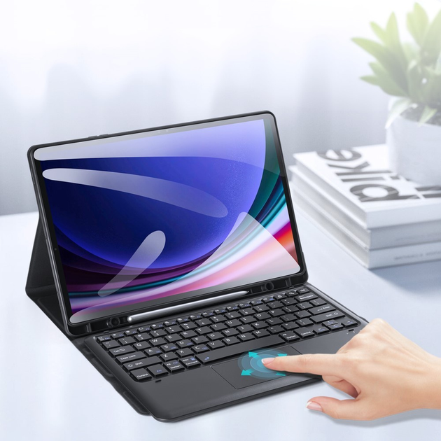 Чехол клавиатура для планшета DUX DUCIS Bluetooth Keyboard для Samsung Galaxy Tab S10 Plus X826 Black - изображение 4