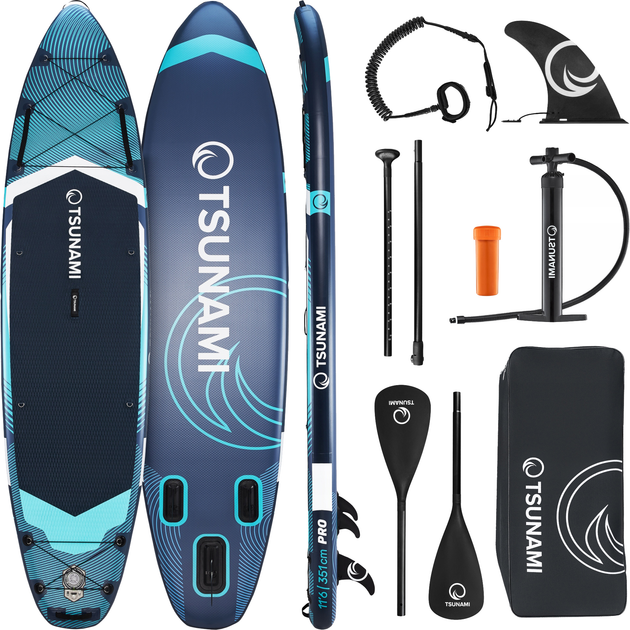 Надувна SUP дошка TSUNAMI PRO 350 см з веслом T12 (P-5905973405607) - зображення 1