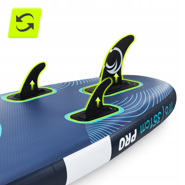 Надувна SUP дошка TSUNAMI PRO 350 см з веслом T12 (P-5905973405607) - зображення 7