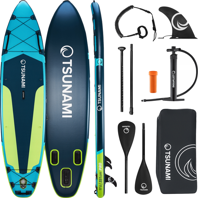 Надувна SUP дошка TSUNAMI PRO 350 см з веслом T14 (P-5905973405621) - зображення 1