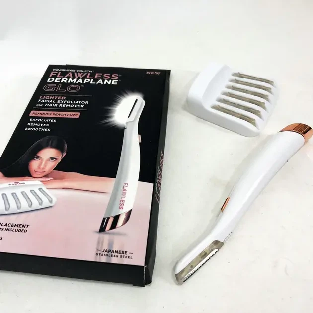 Триммер-эпилятор женский Flawless Dermaplane Glo, эпилятор для интимных зон - изображение 9